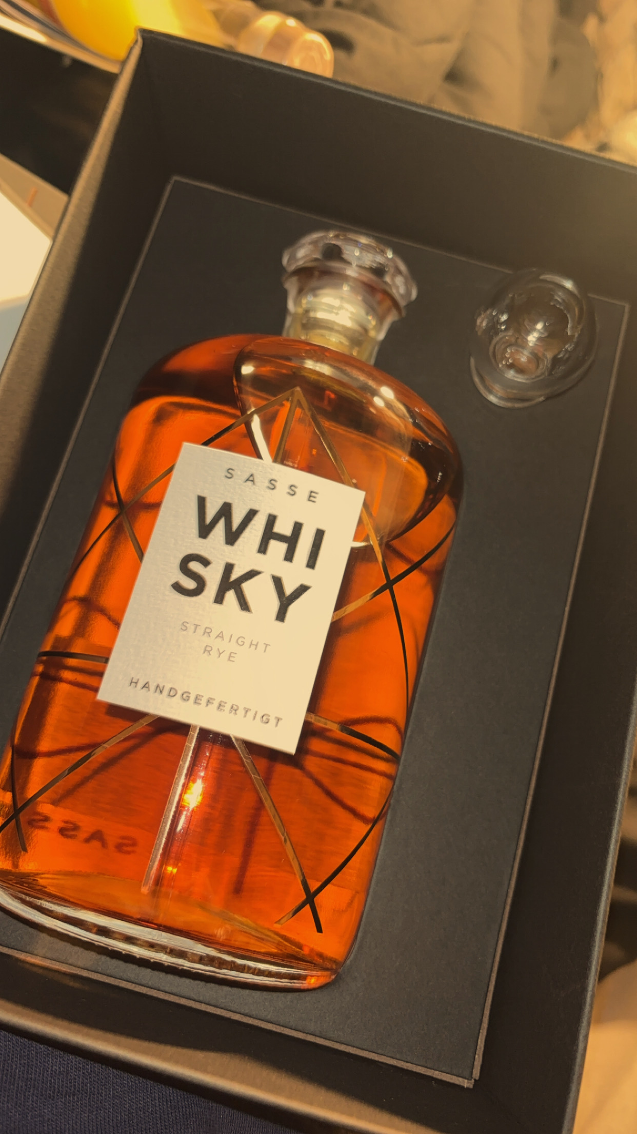 Sasse Straight Rye Whisky